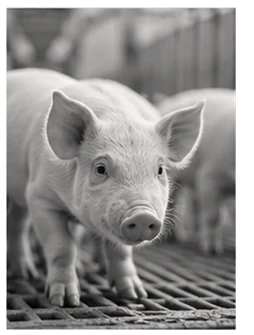 Piglet in a pen