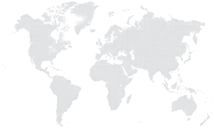 World map showing TJ Marine markets: Europe, Russia and India